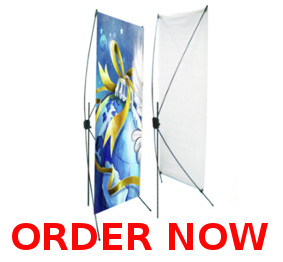 X Stand and Printed Banner